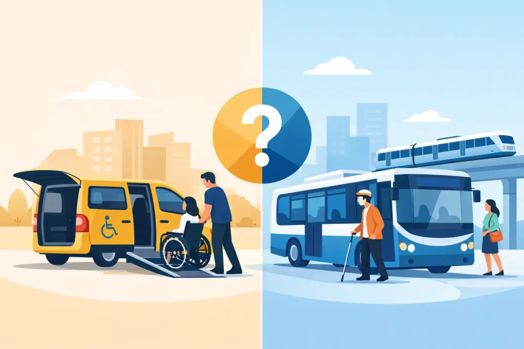 Accessible Cab Versus Transit: Which Fits?