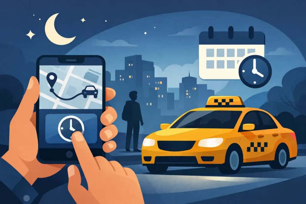 How to Schedule a Late-Night Taxi Ride Ahead