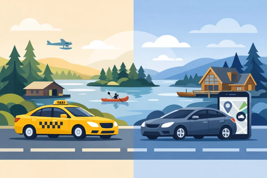 Taxi or Rideshare Muskoka – Which Is Better?