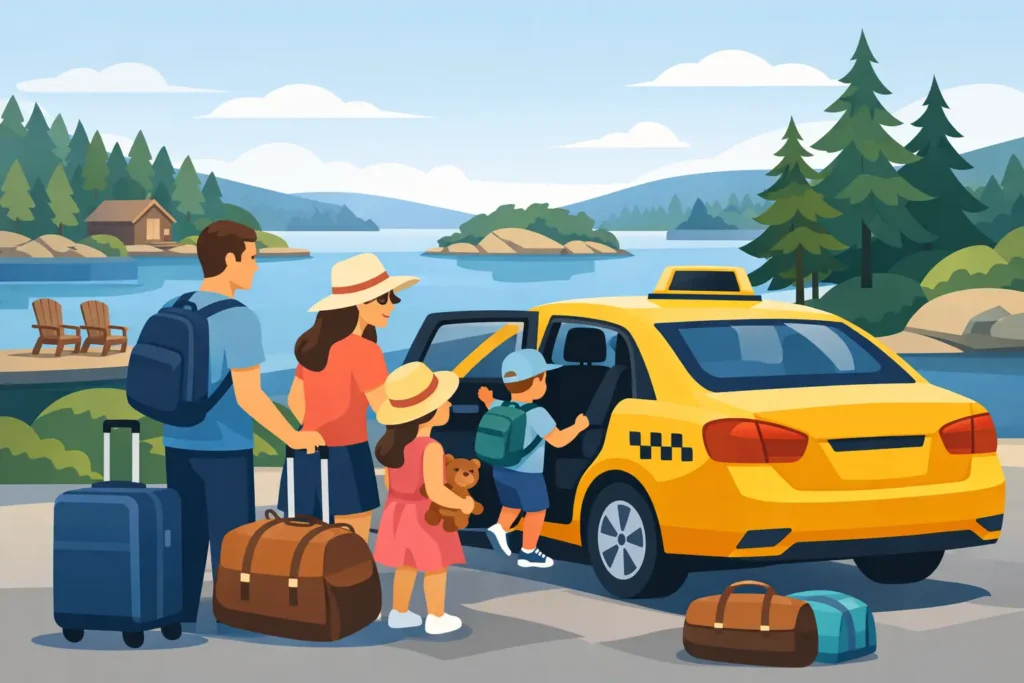 Family Travel Taxi Guide for Muskoka Families